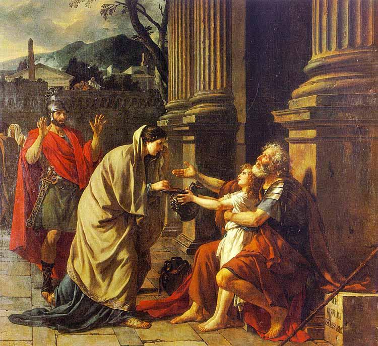Jacques-Louis David Belisarius Begging for Alms France oil painting art